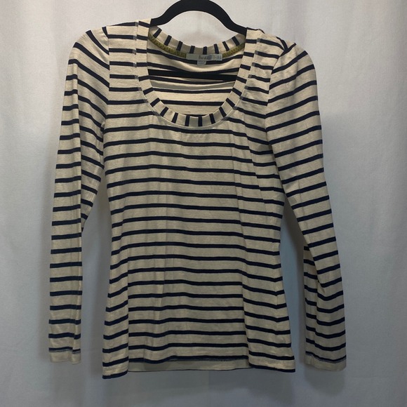 Boden Striped Long Sleeve Women's Top Nautical Style Casual Tee US 4 UK 8 - Picture 1 of 7